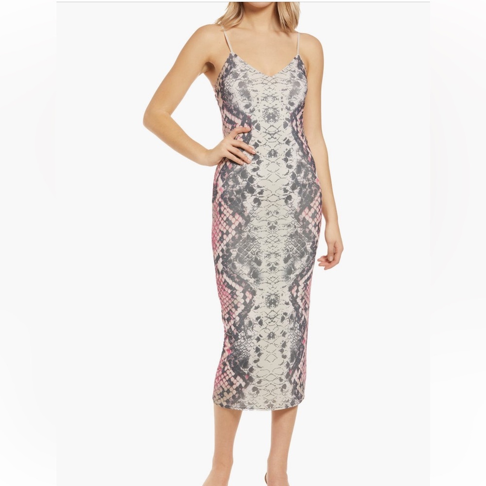 AFRM Amina Sleeveless Midi Dress